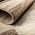12' Beige Slate Gray And Brown Patchwork Runner Rug
